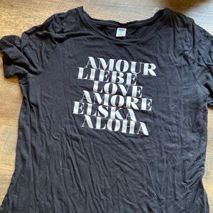 Love Tee Scoop Flowy